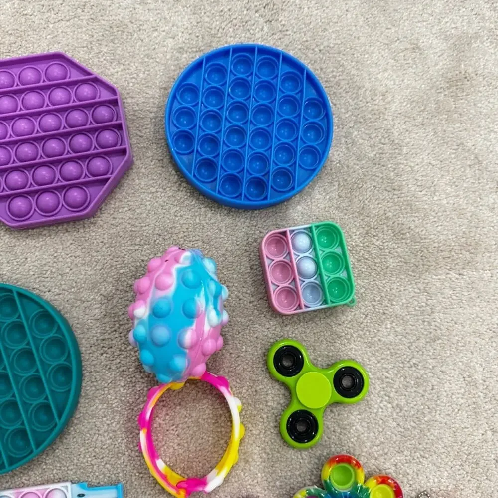Vibrant Sensory Fidget Toy Collection, assortment of 26 pieces